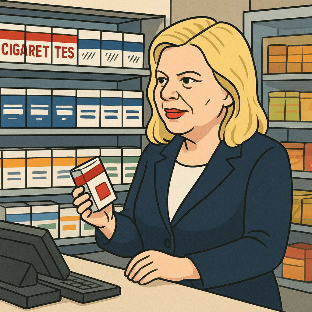 שרה נתניהו קונה סיגריות